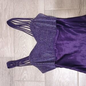 Vintage Long Purple Sleek Dress Size 2